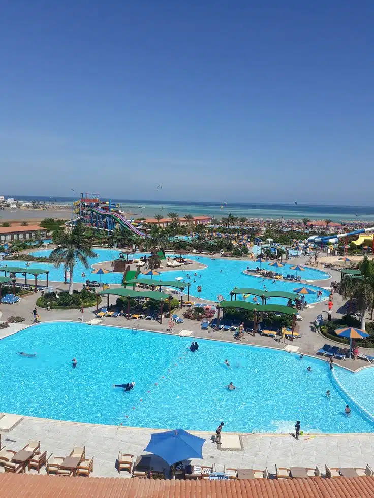 Red Sea resort landscape in Egypt